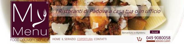 Mymenu: Pranzo e Cena a domicilio a Padova